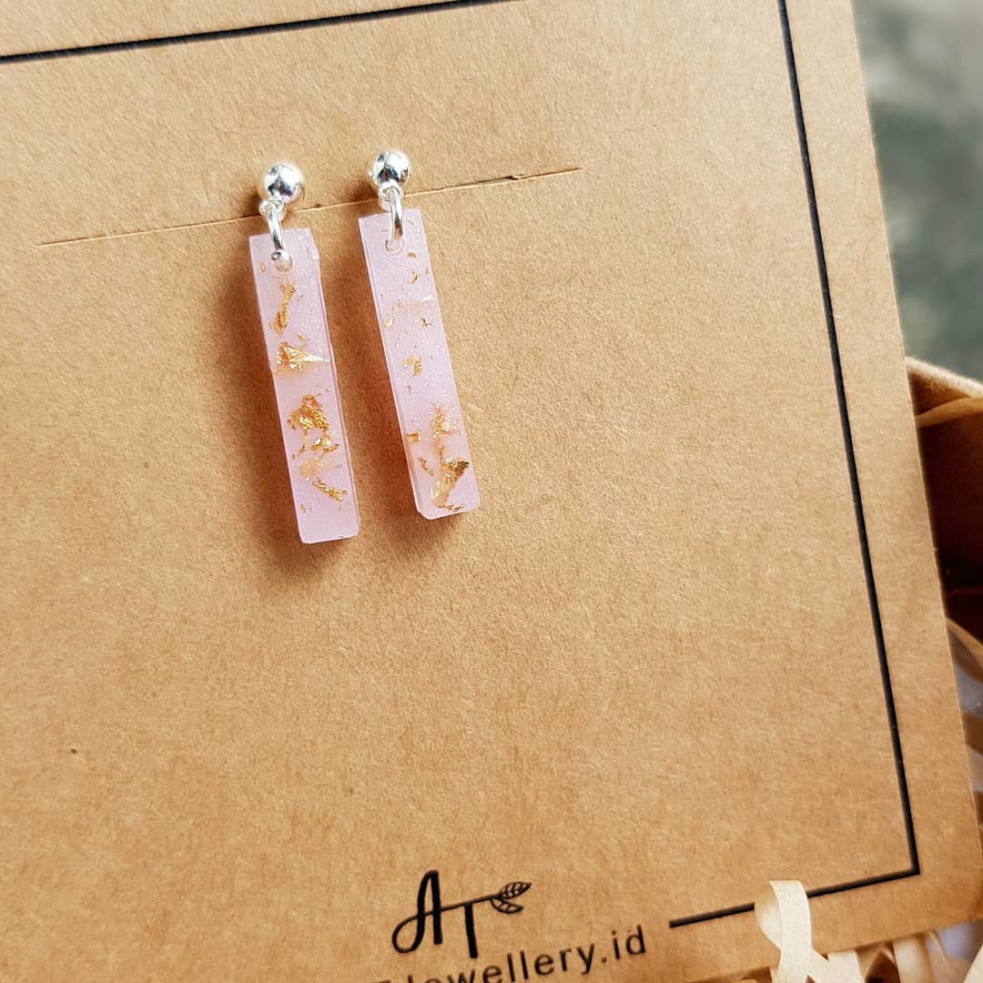 First Batch of Lilac range - Geometric Drop Earring