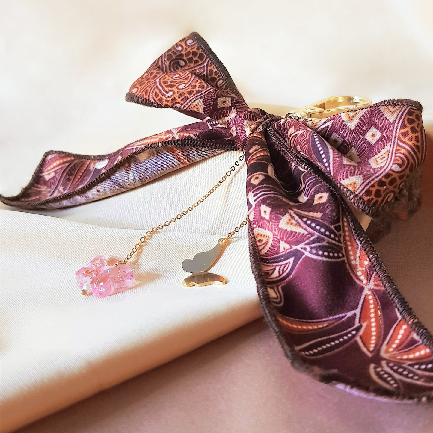 Butterfly Batik Bag Charm