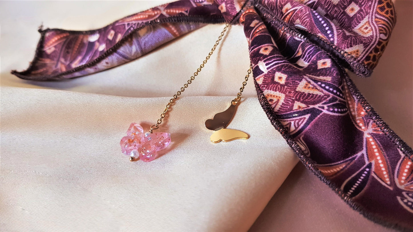 Butterfly Batik Bag Charm