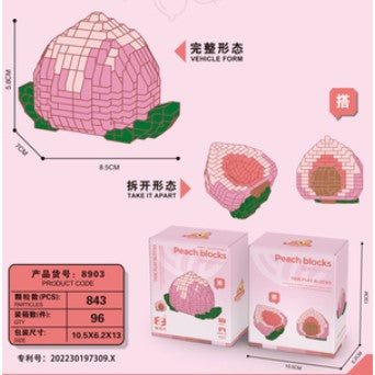DIY Nanoblock | Lego Peach, 843pcs
