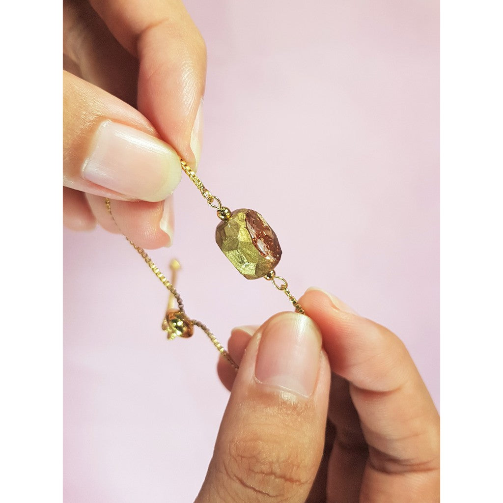 Handmade Irregular Bola Adjustable Bracelet