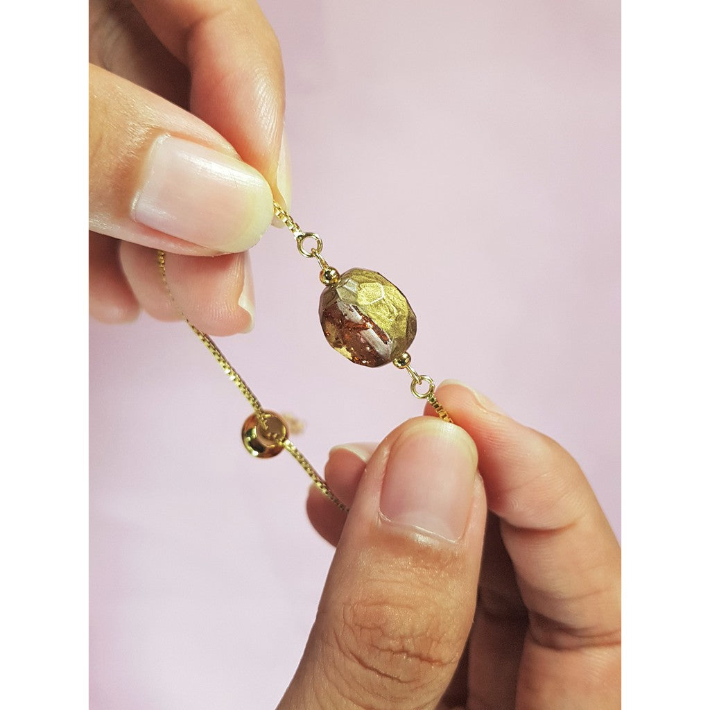 Handmade Irregular Bola Adjustable Bracelet
