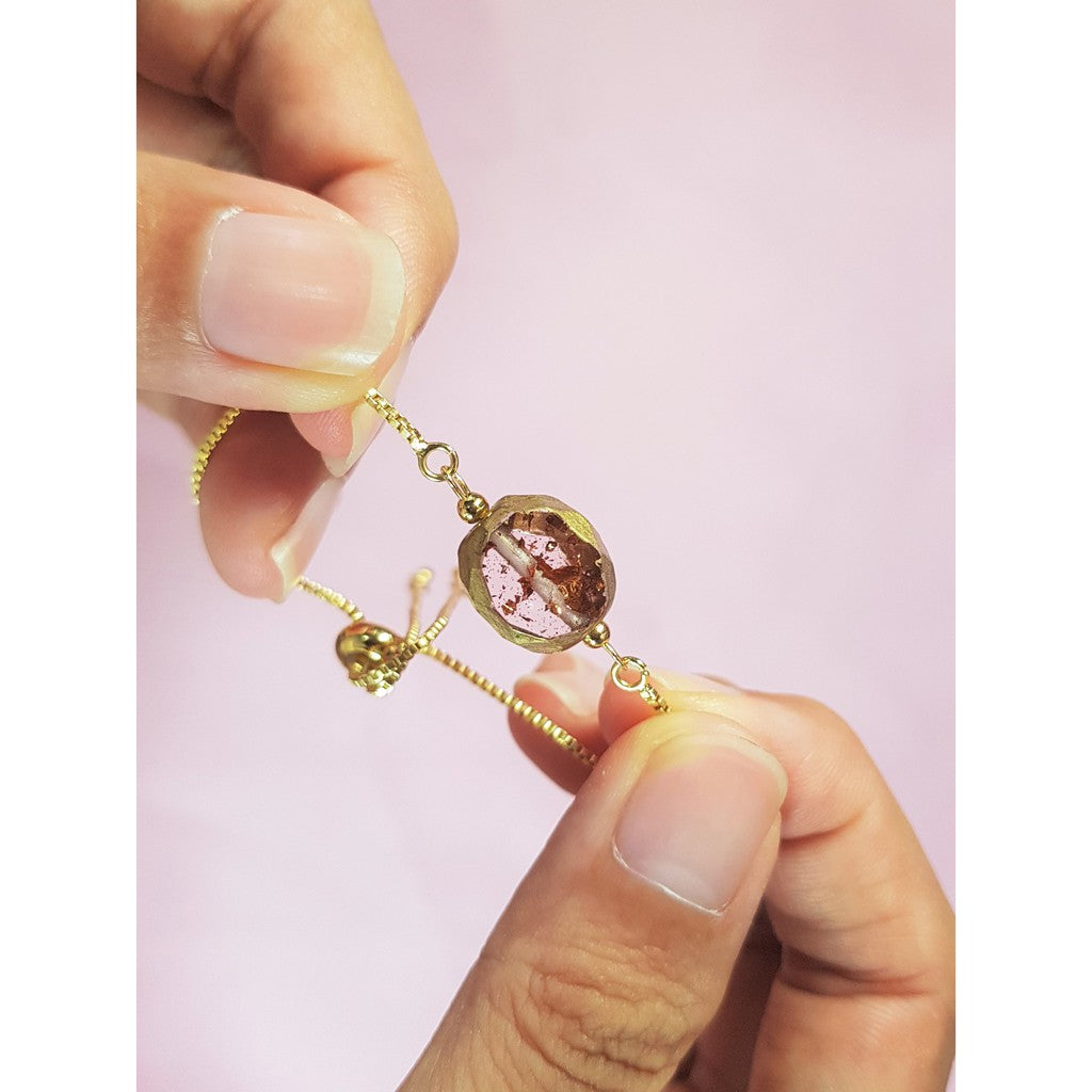 Handmade Irregular Bola Adjustable Bracelet