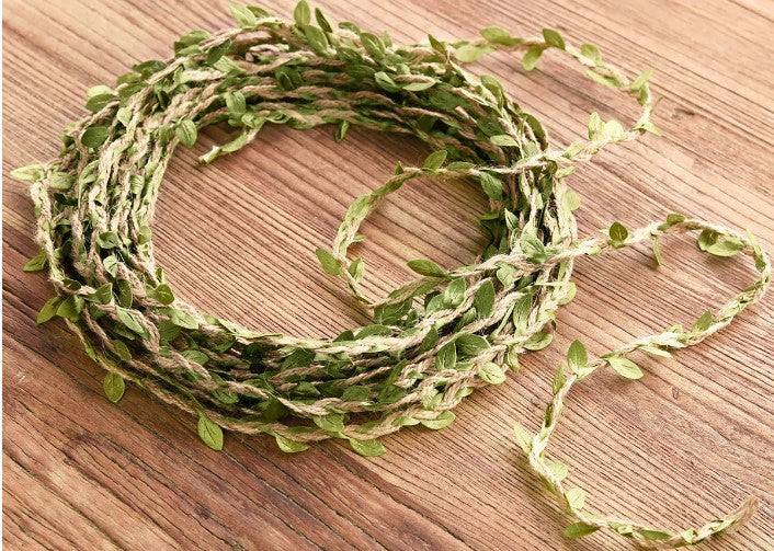 Prestige Braun Burlap Rope w/ Leaf