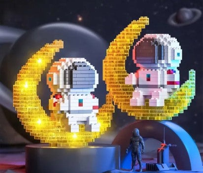 DIY Lego Astronauts Space Travel to Moon, 368pcs