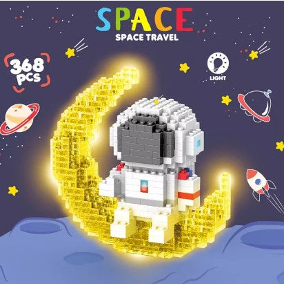 DIY Lego Astronauts Space Travel to Moon, 368pcs