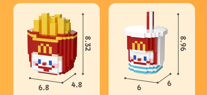 DIY Nanoblock | Lego Franchise McDonalds, 1828pcs