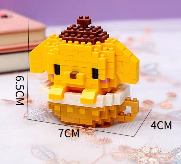 DIY Nanoblock | Lego Japanase Sanrio Pompompurin Character, 293pcs