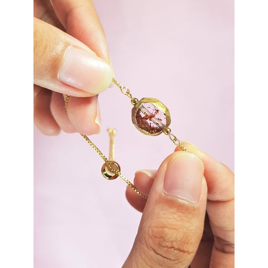 Handmade Irregular Bola Adjustable Bracelet