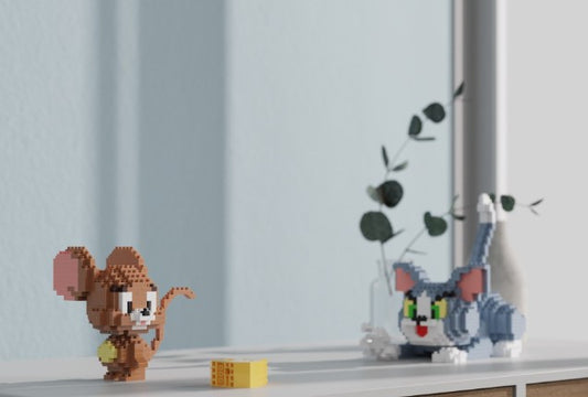 DIY Nanoblock Tom & Jerry | Lego, 1449pcs