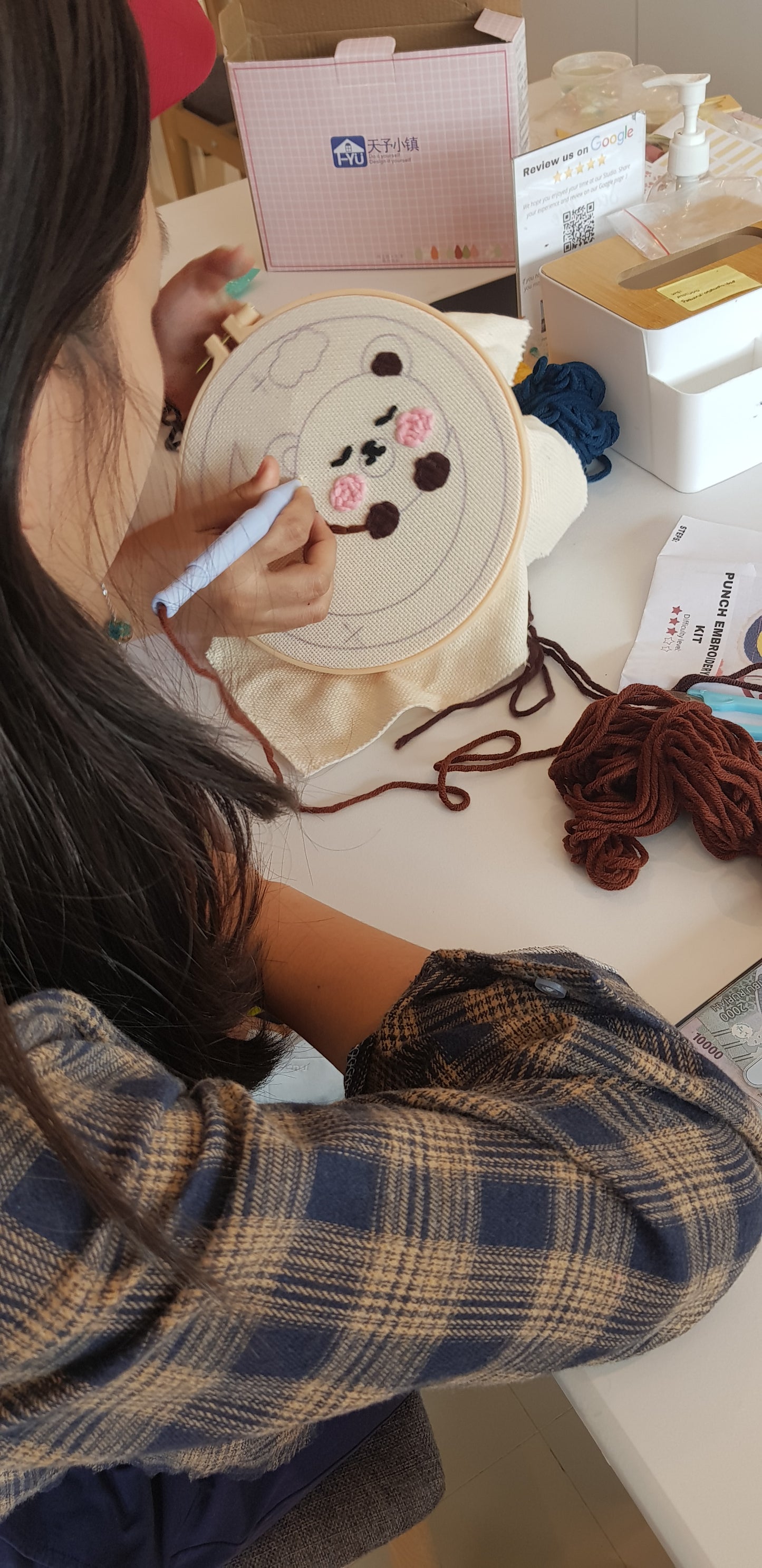 Punch Embroidery Coaster Workshop