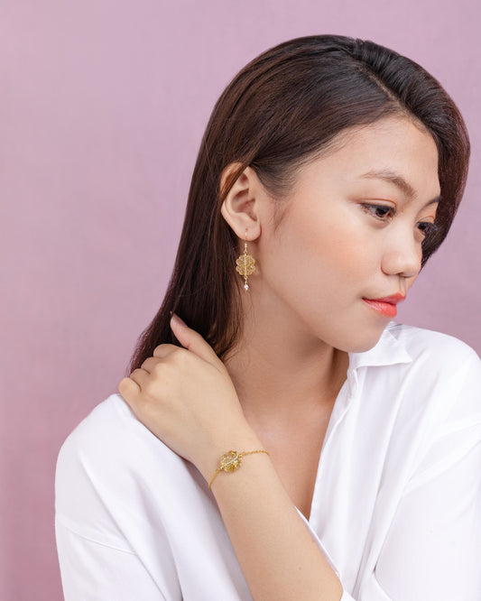 Clover Bracelet / Necklace / Earring Set
