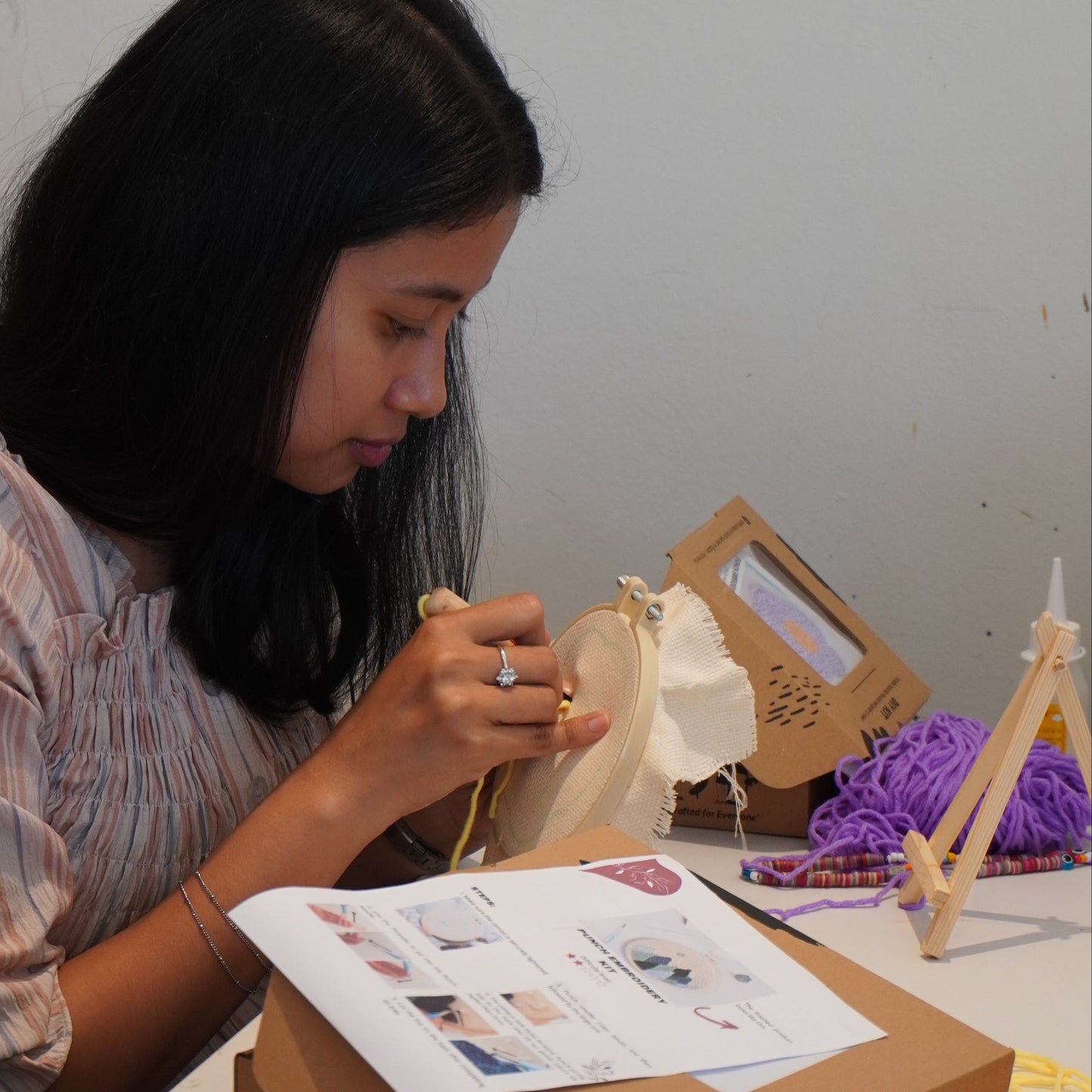 Punch Embroidery Coaster Workshop