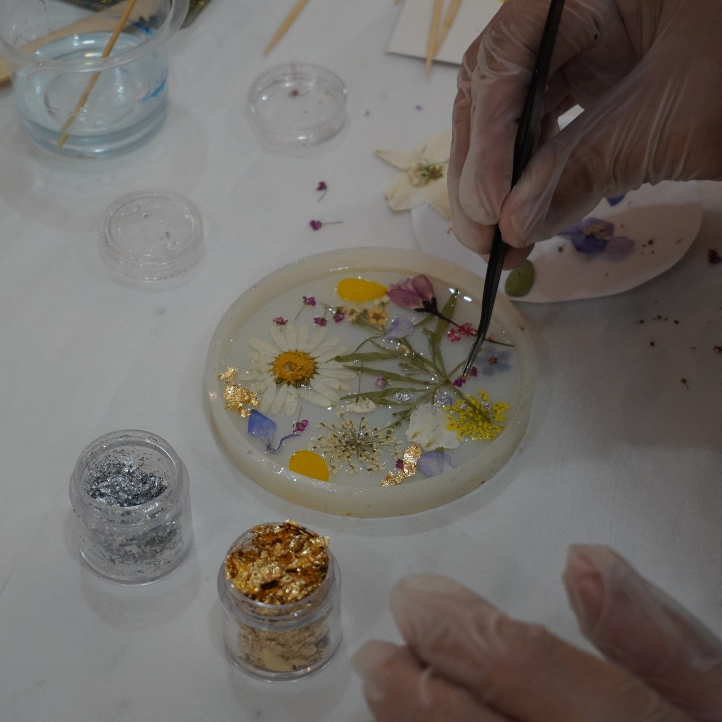 Floral Resin Coaster Workshop