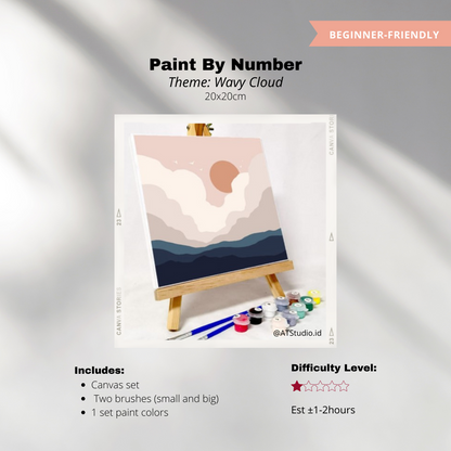 DIY Paint by Number Size 20x20cm [est.1.5-2.5hr]